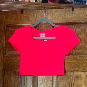 Wild Fable Pink Short Sleeve Crop T-Shirt